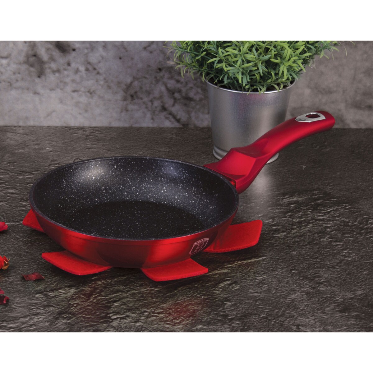 Patelnia z powłoką granitową 20cm BERLINGER HAUS Metallic Burgundy