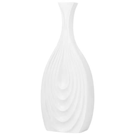 Wazon dekoracyjny ceramiczny 39 cm biały THAPSUS