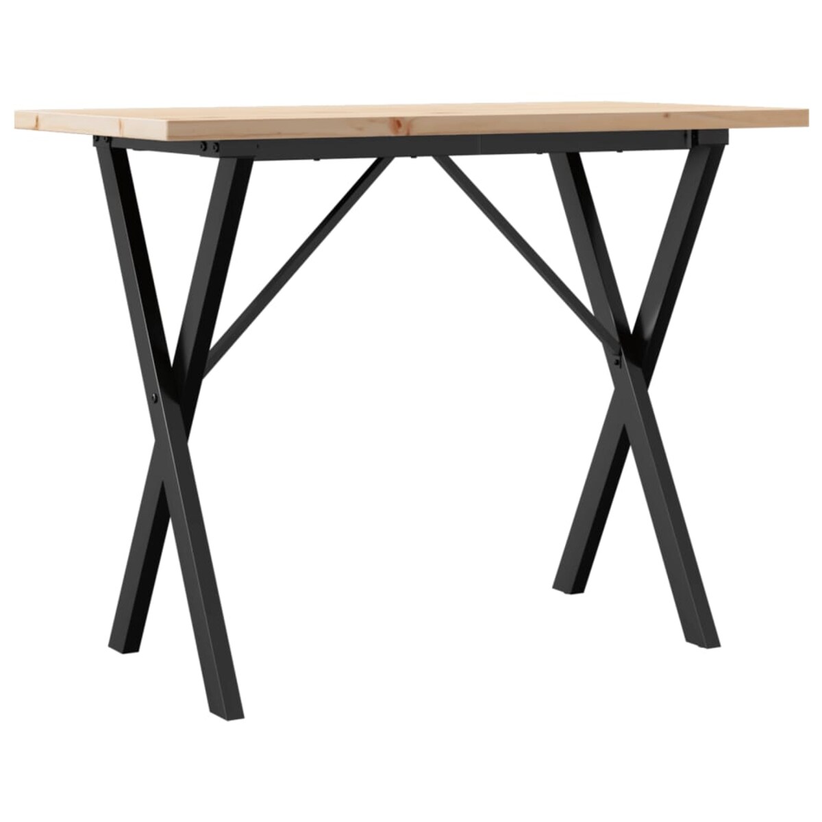 vidaXL Stół jadalniany z nogami w kształcie litery X, 100x50x75,5 cm