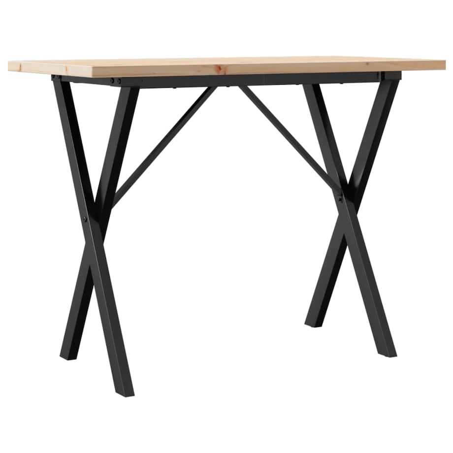 vidaXL Stół jadalniany z nogami w kształcie litery X, 100x50x75,5 cm