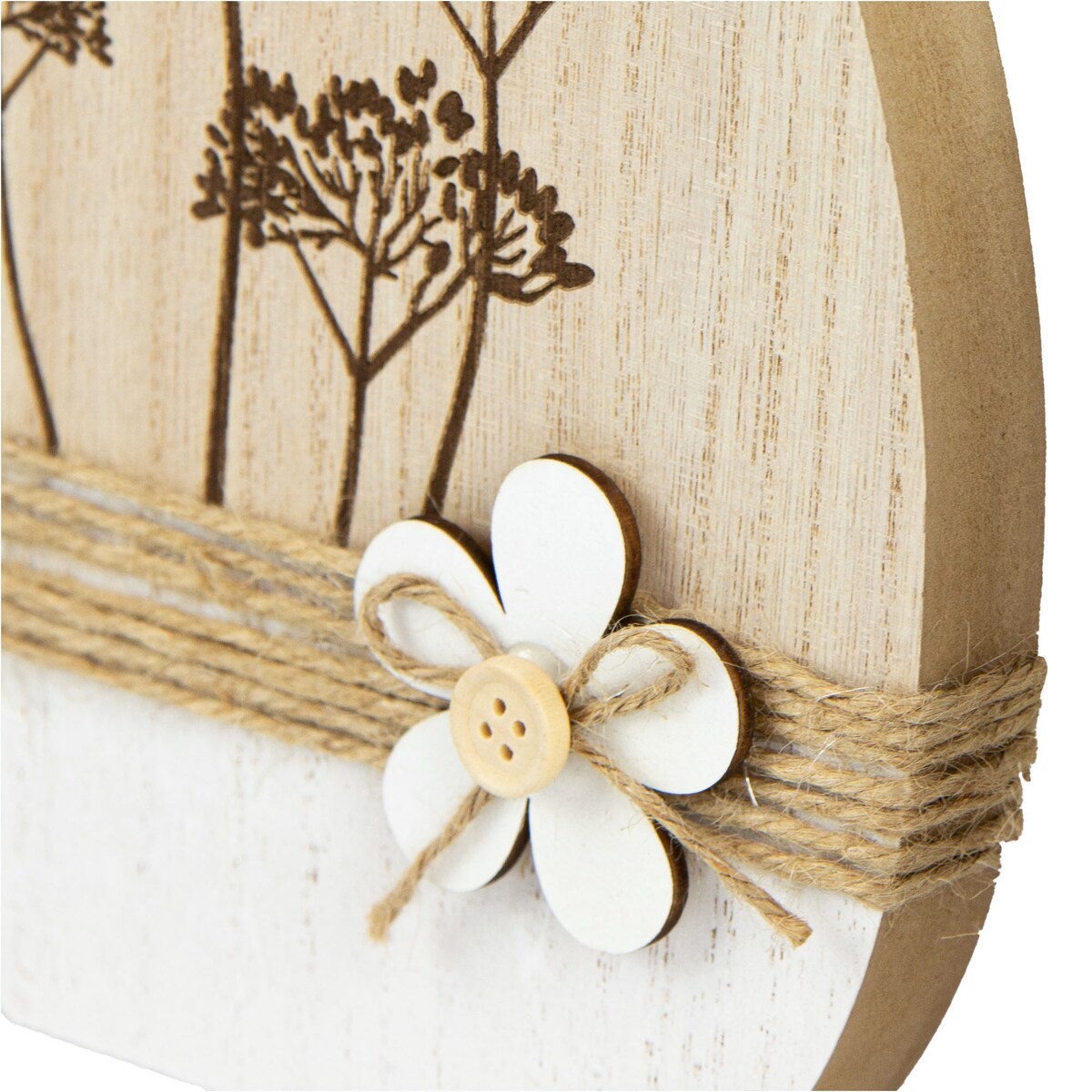 Ozdoba Jajko Wielkanocne 20 Cm Dekoracja Pisanka Na Stół Drewniane Koper