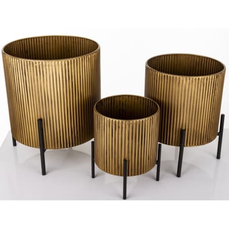 Osłonka - 3 szt. metalowe 39x34cm, 34,5x28 cm i 26x21 INVOLUCRI złote