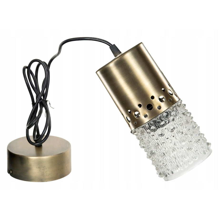 LAMPA sufitowa PEARL szklany klosz ZŁOTA