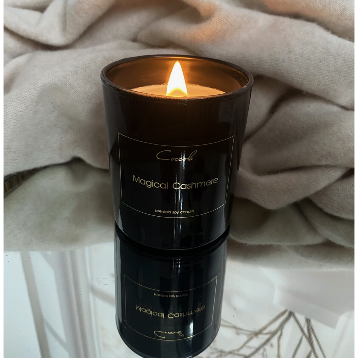 Magical Cashmere- 160 gram ekologiczna naturalna świeca sojowa