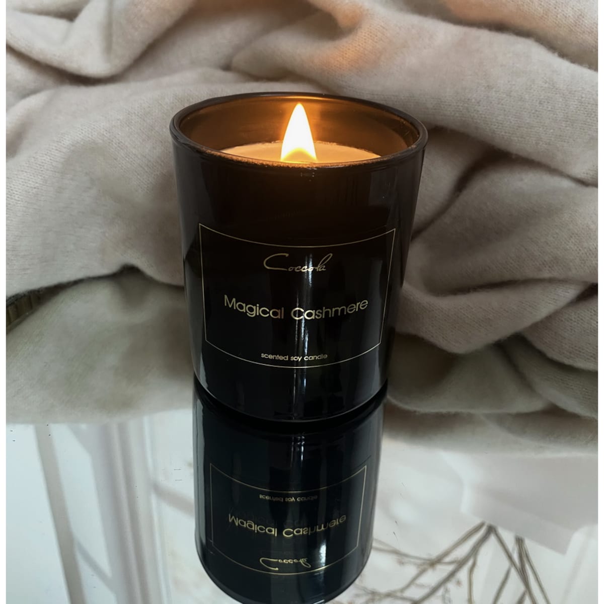 Magical Cashmere- 160 gram ekologiczna naturalna świeca sojowa