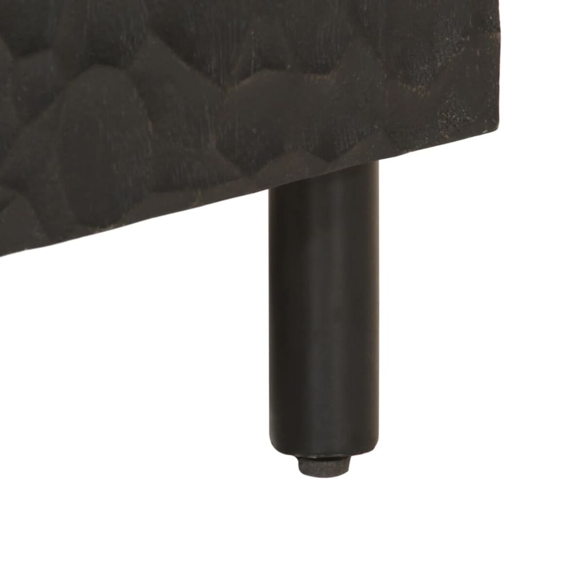 vidaXL Szafka łazienkowa, czarna, 38x33x58 cm, drewno mango