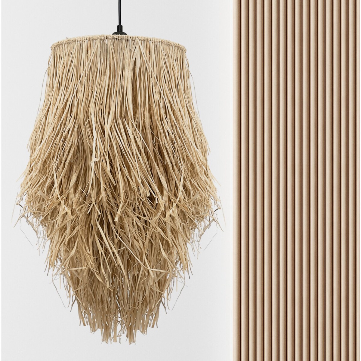 Lampa wisząca Boho naturalna APP1322-1CP
