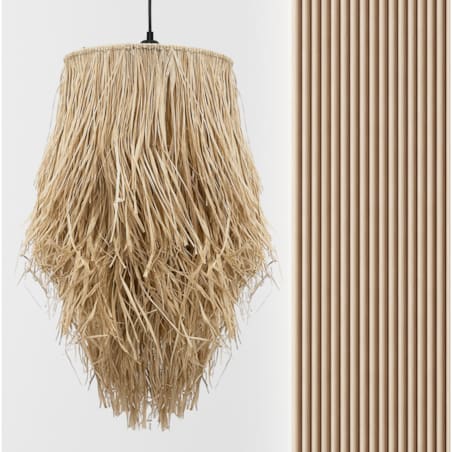 Lampa wisząca Boho naturalna APP1322-1CP