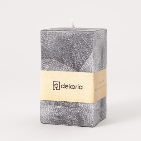 Świeca zapachowa palmowa kostka Black, 7,5x7,5x13 cm