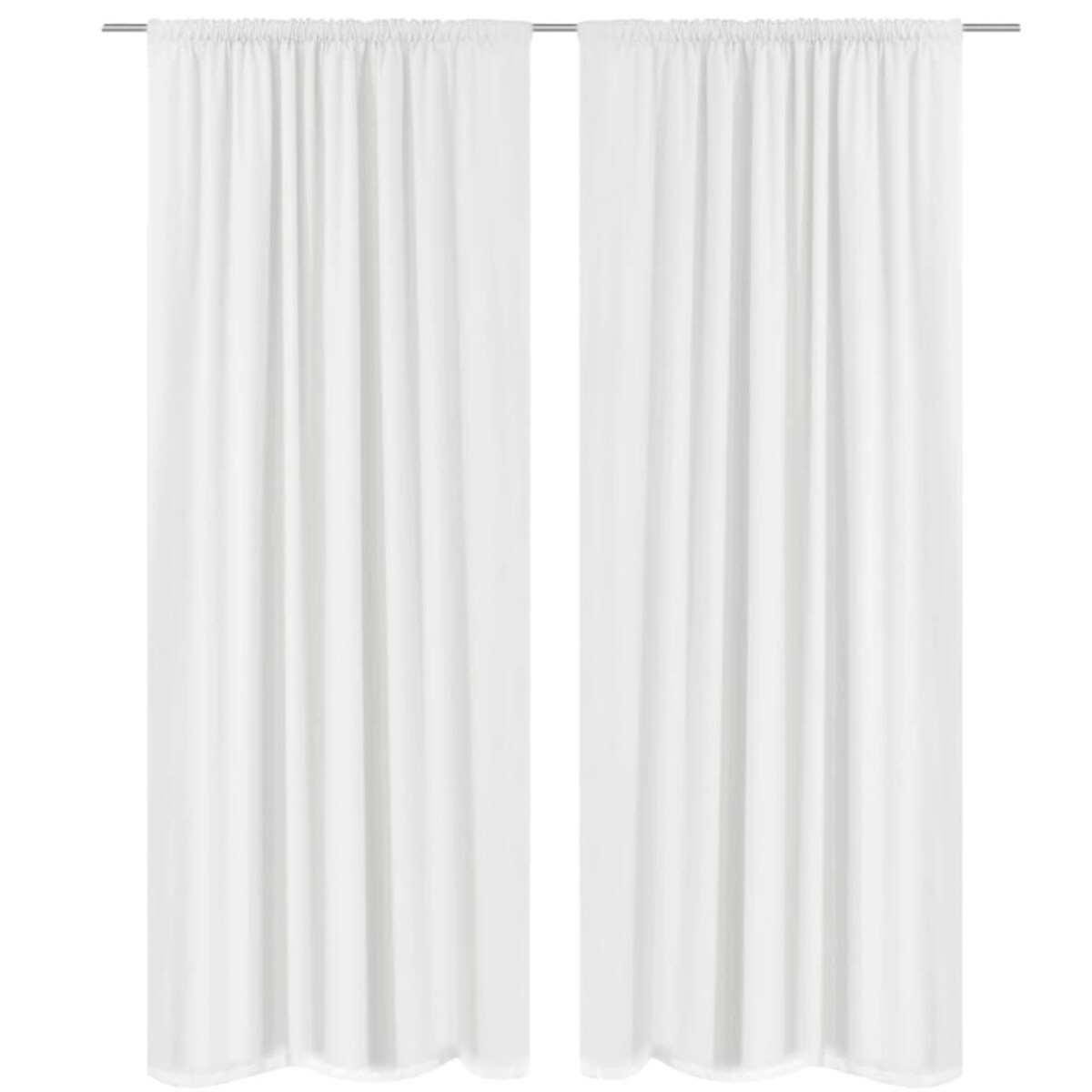 vidaXL Podwójne zasłony zaciemniające, 2 szt., 140 x 245 cm, białe