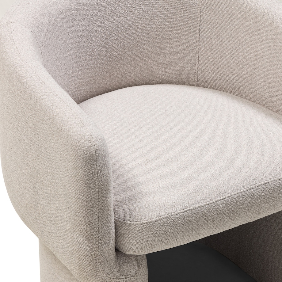 Fotel obrotowy 72x74x69 cm MURIEL jasnobeżowy