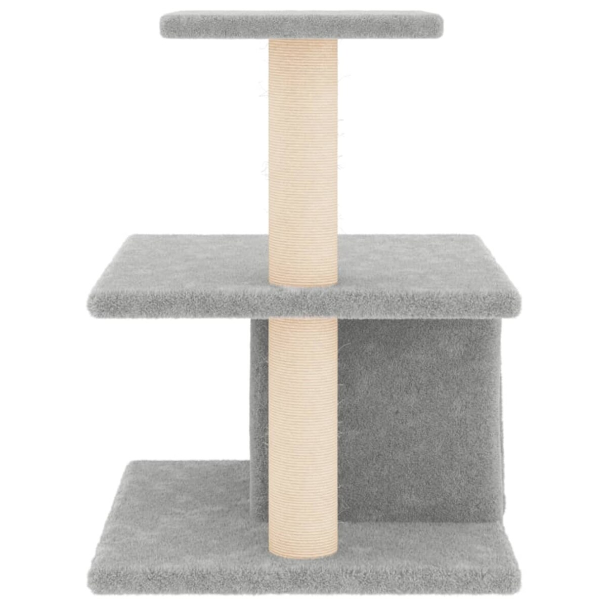 vidaXL Drapak dla kota z sizalowymi słupkami, jasnoszary, 48 cm