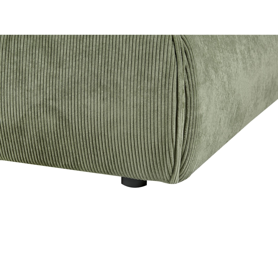 Łóżko wodne sztruksowe 160 x 200 cm zielone VINAY