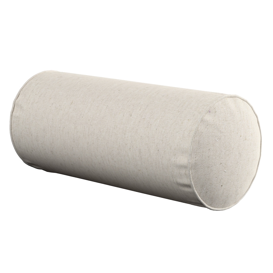 Poduszka wałek prosty, melanż szaro-beżowy, Ø16 x 40 cm, Loneta