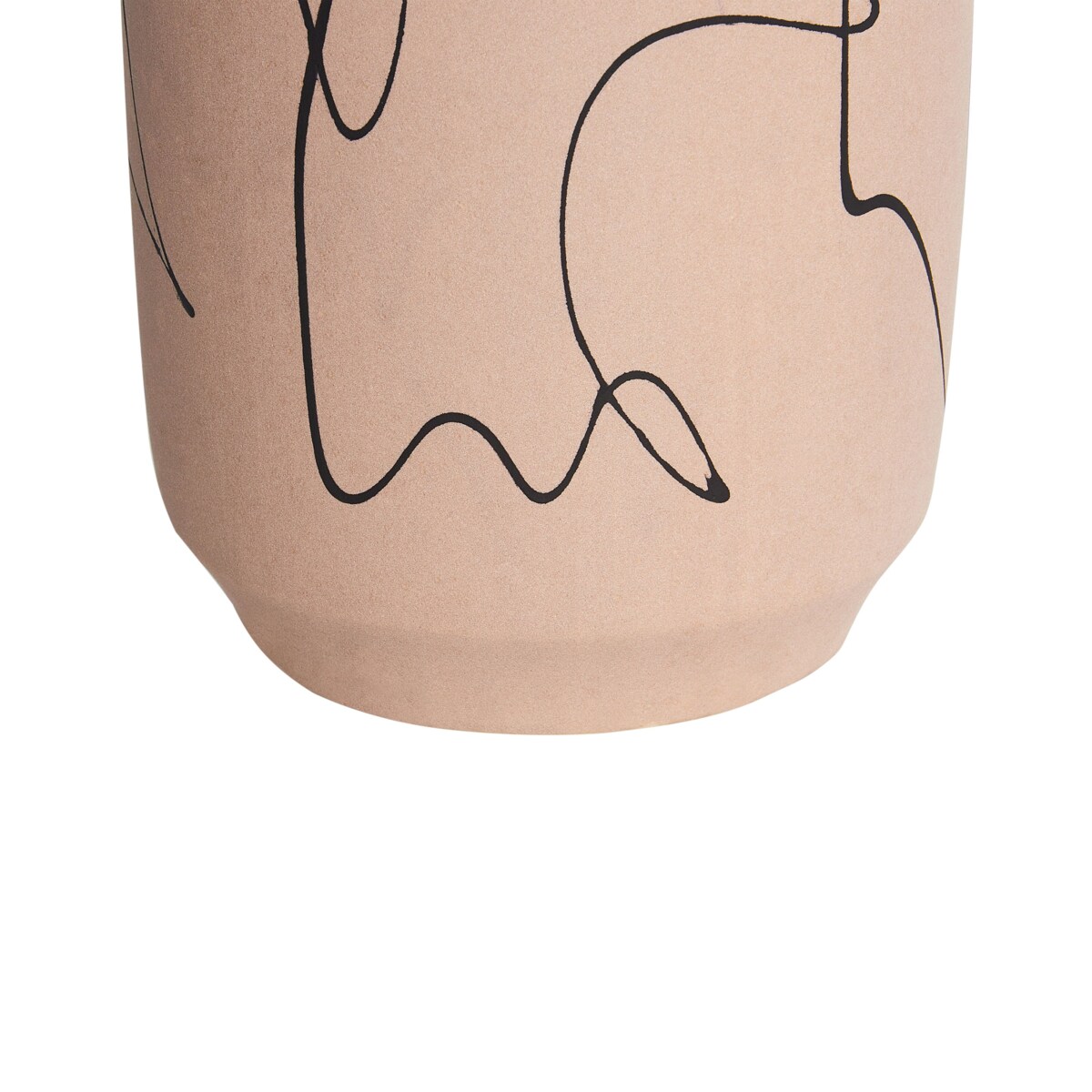 Kamionka Wazon na kwiaty 33 cm Beżowy Czarny SUNFISH