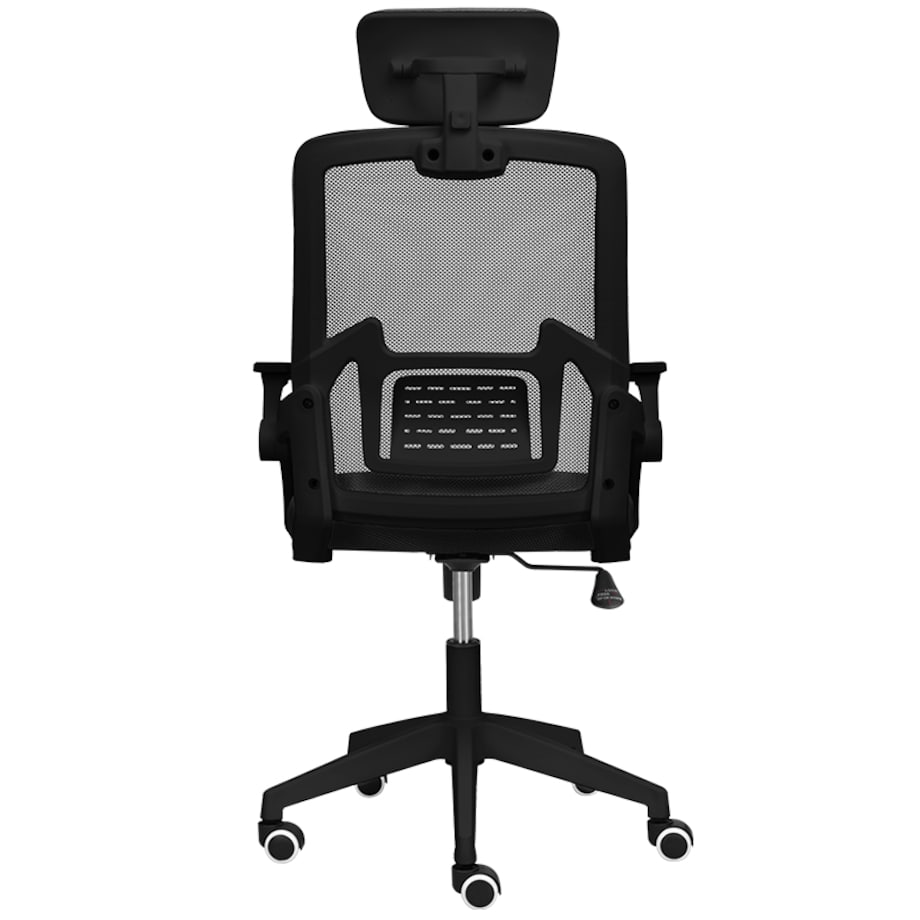 Krzesło biurowe fotel obrotowy regulowany ergonomiczny czarny