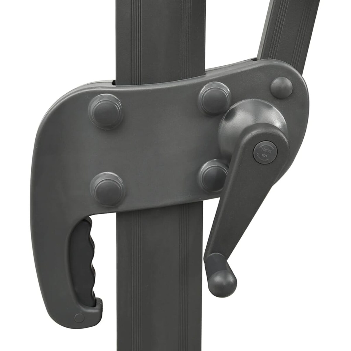 vidaXL Parasol wiszący z podwójną czaszą, 400x300 cm, zielony