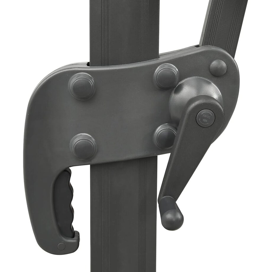 vidaXL Parasol wiszący z podwójną czaszą, 400x300 cm, zielony