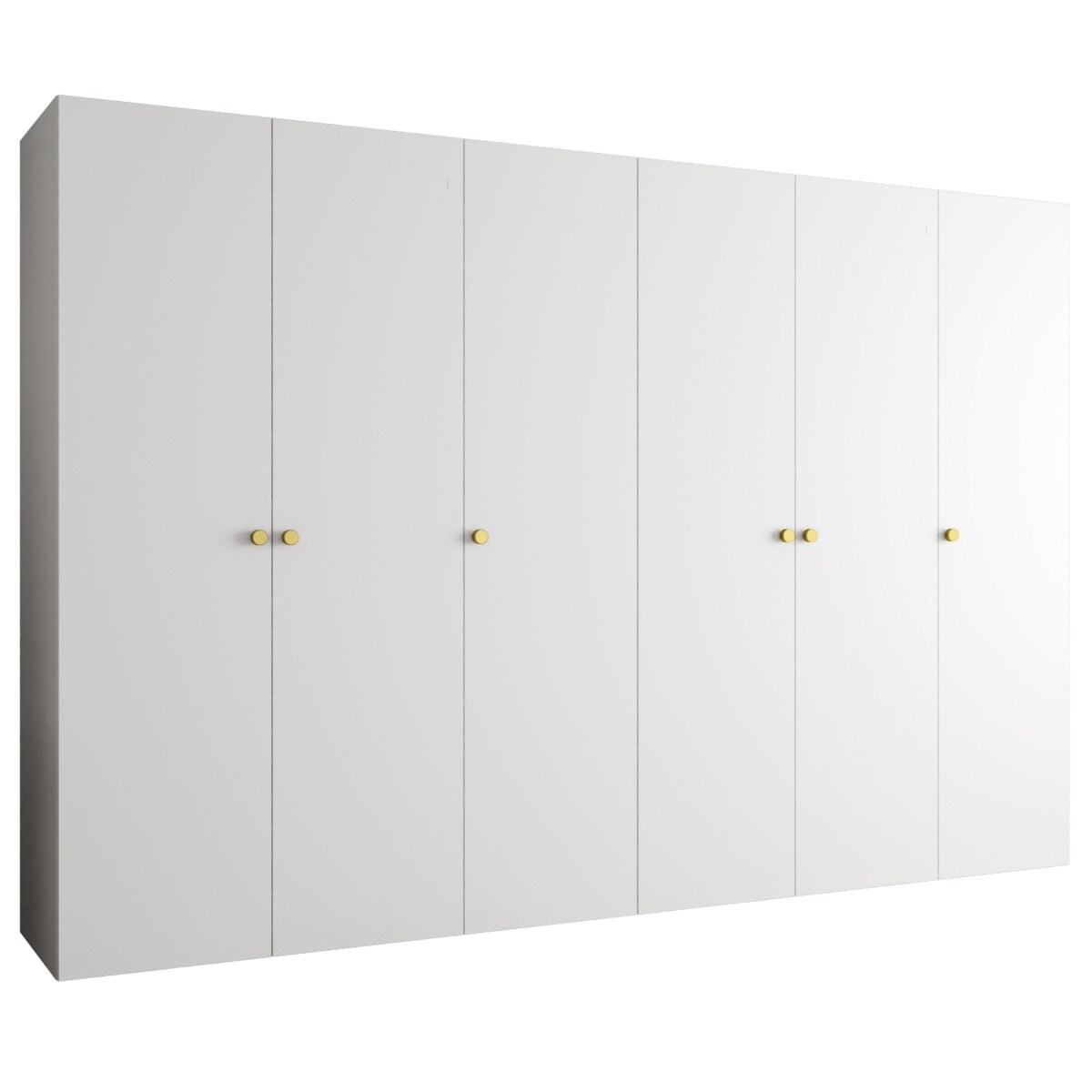 Szafa uchylna otwierana PARMA 1 300 wys. 202 cm Biały + u. Złoty