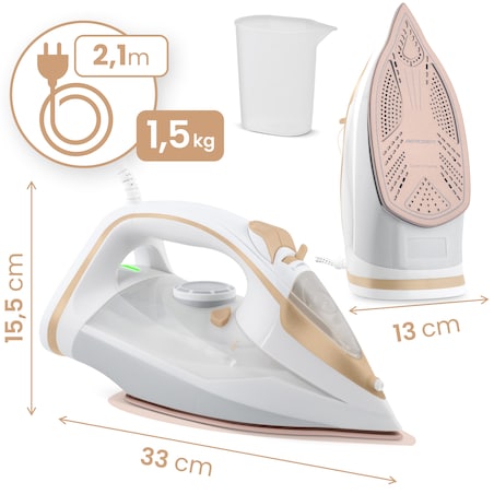 Żelazko parowe 3000W ceramiczna powłoka praca w pionie Berdsen 333000