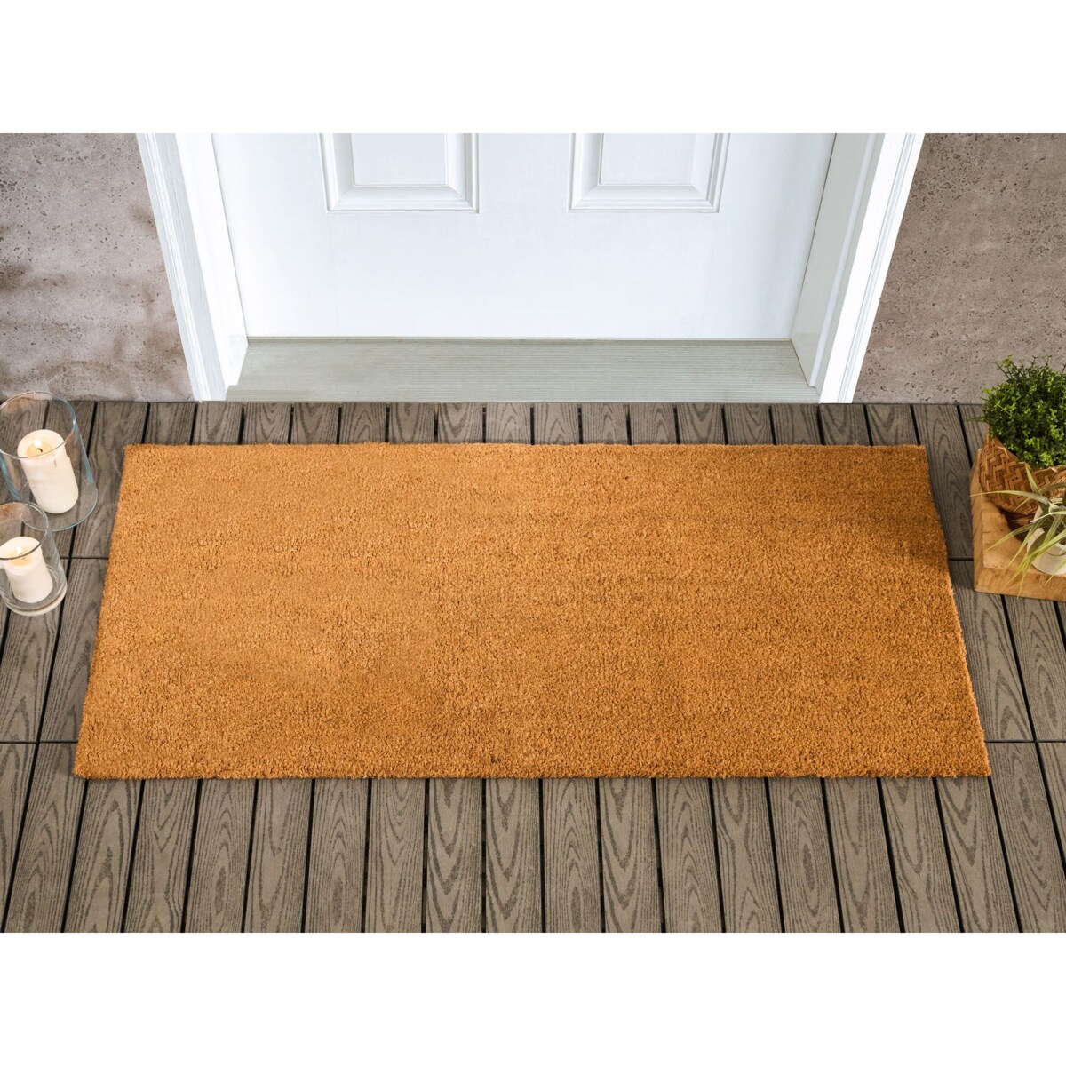 Wycieraczka LANAO Naturalny 55 x 120 cm Włókno kokosowe