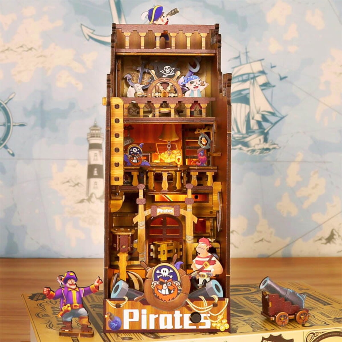 Miniaturowy domek Book Nook - Wyspa Piratów