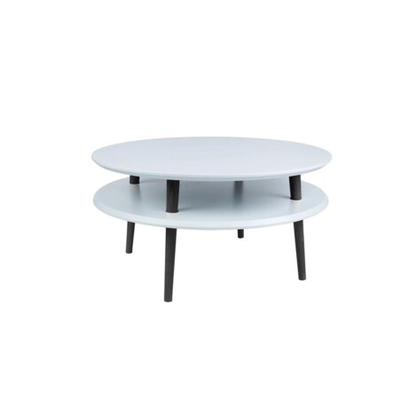 Stolik kawowy UFO Low jasnoszary czarne nogi