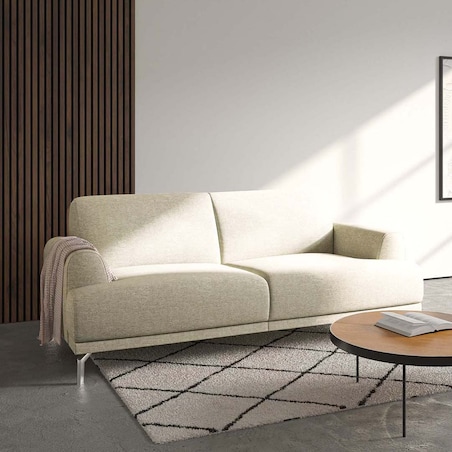 Sofa 2-osobowa Puzo - jasnobeżowa