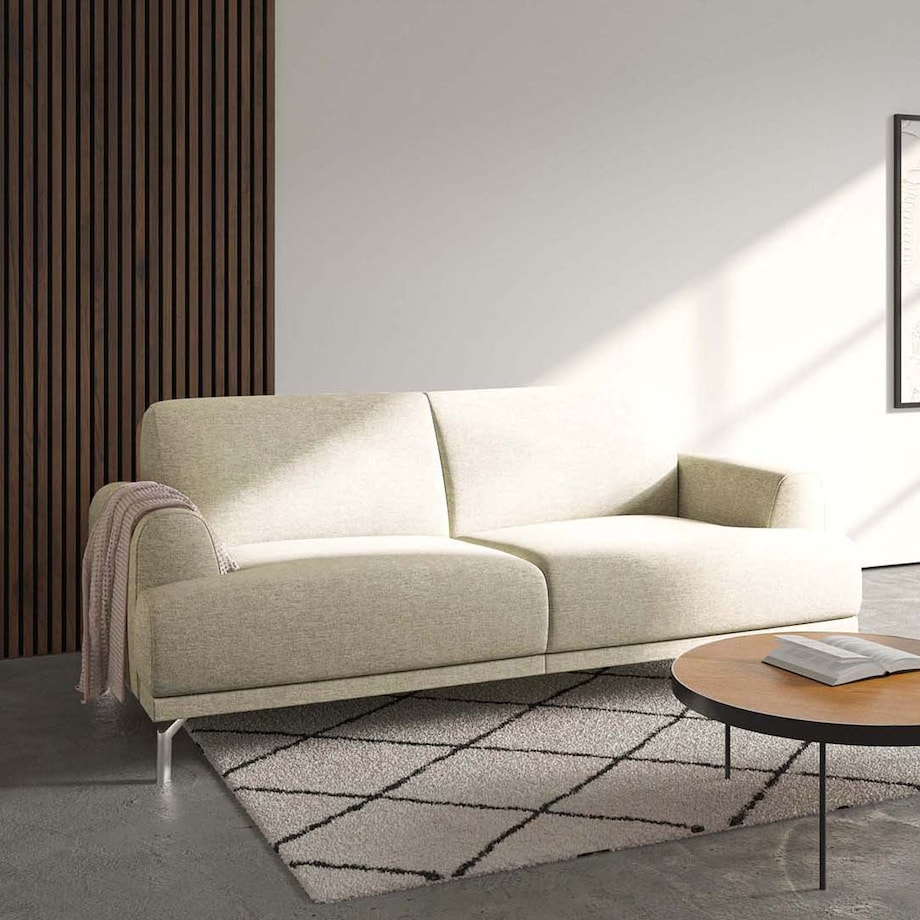 Sofa 2-osobowa Puzo - jasnobeżowa