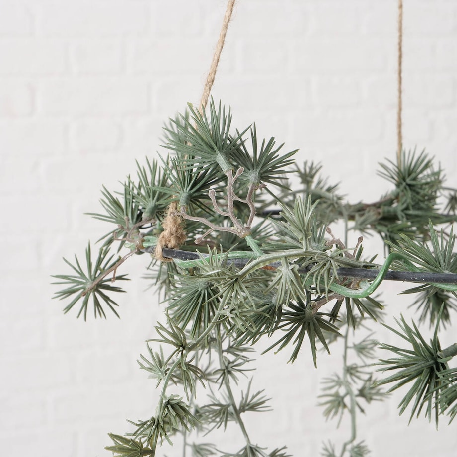 Ozdobny wieniec ręcznie wykonany KIEFER, Ø35 cm