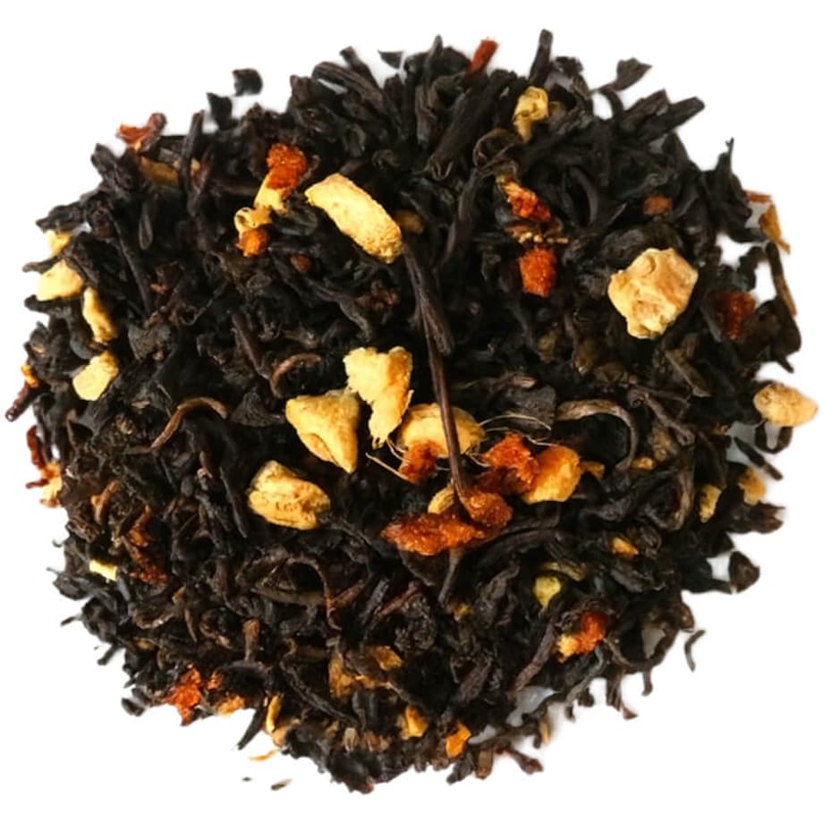 Herbata czerwona pu-erh POMARAŃCZE Z IMBIREM imbir skórka pomarańczy 170g