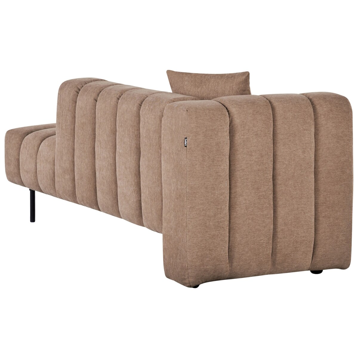 Szezlong lewostronny brązowy LANNILS