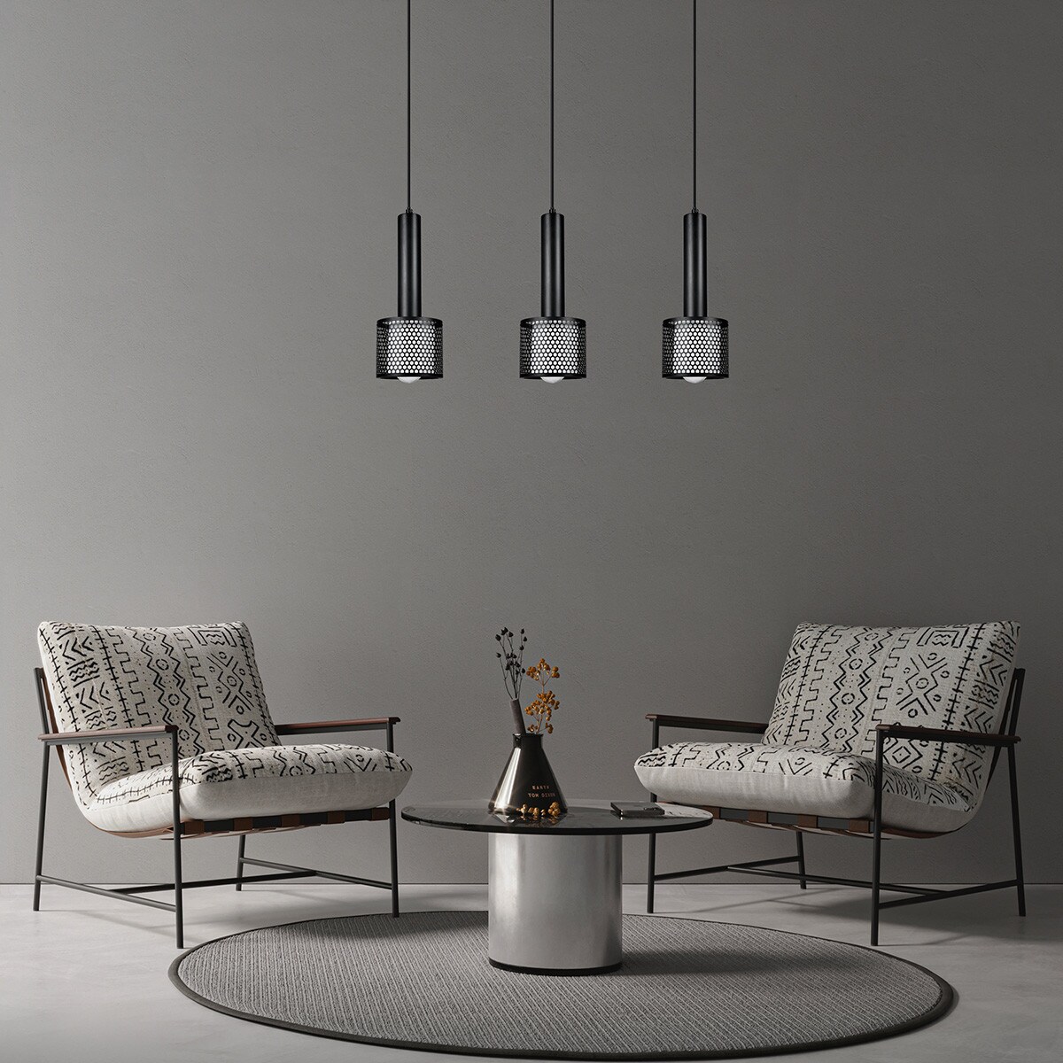 Lampa wisząca Light Prestige Amo czarny 3 x E27 1 szt.