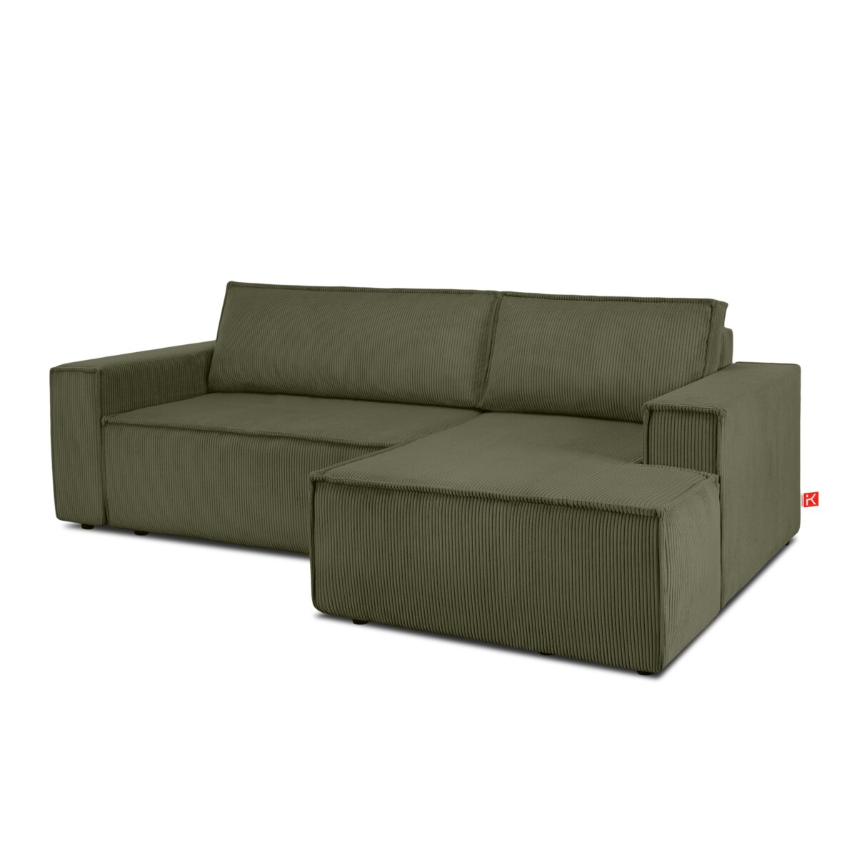 KONSIMO NAPI Narożnik prawy, kolor zielony