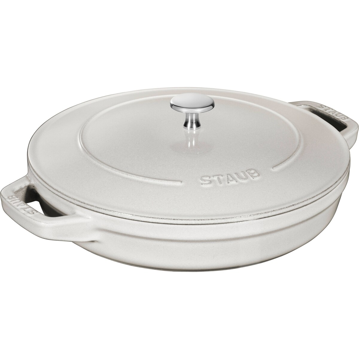 Zestaw 2 naczyń żeliwnych z pokrywką Staub - 24 cm, Biała trufla