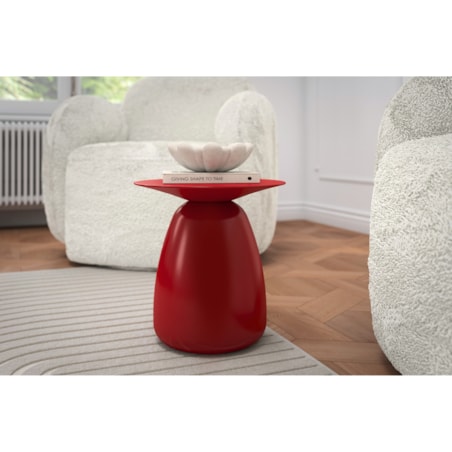 Stolik drewniany różne kolory Baobab 34, kolor bordowy