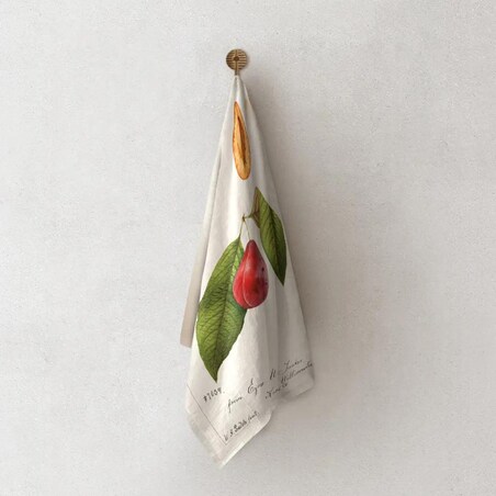 Lniany ręcznik kuchenny - śliwka