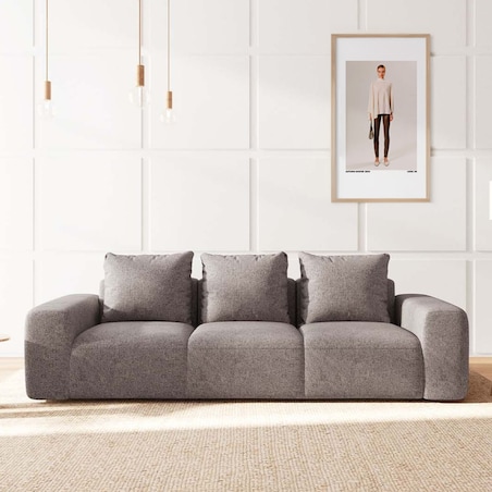 Monce Sofa 3 osobowa jasnoszara