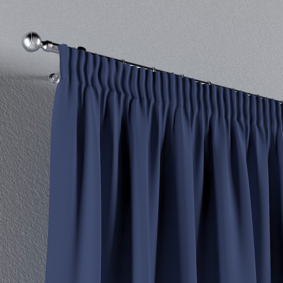 Zasłona na taśmie marszczącej 1 szt. 130x245 granatowy