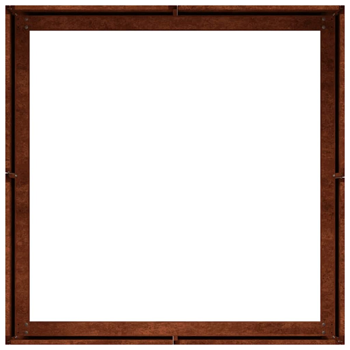 vidaXL Doniczka Rusty 80x80x30 cm Stal nierdzewna