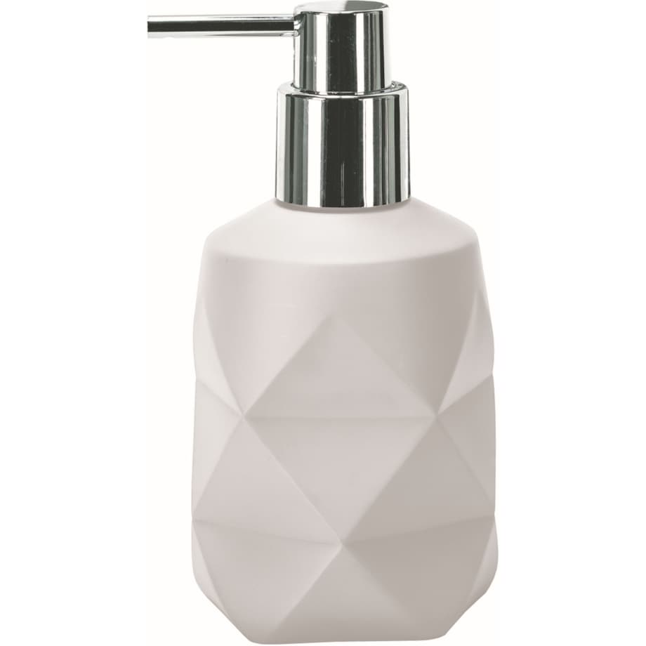 Kleine Wolke Crackle Dozownik do mydła biały kompozyt