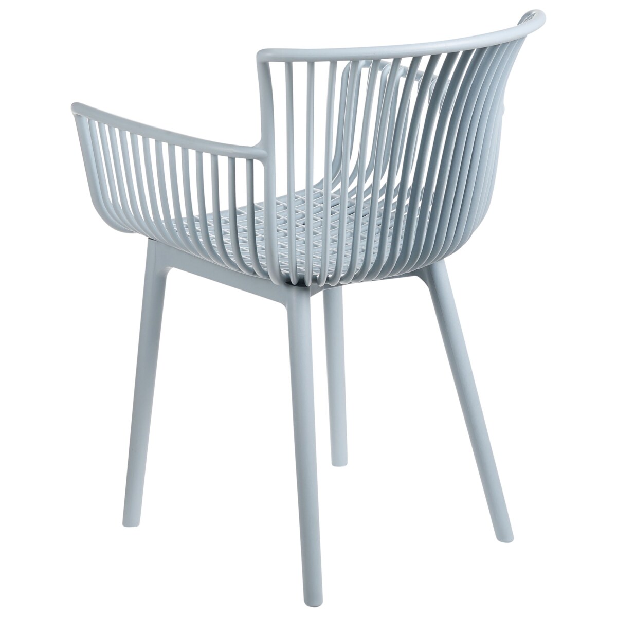 Zestaw 4 krzeseł ogrodowych PESARO Błękitny