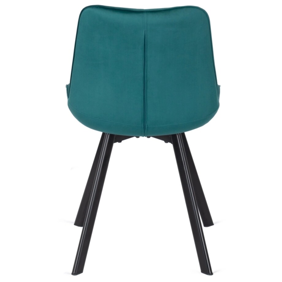 Krzesło Tapicerowane Welurowe Kuchenne Do Salonu Jadalni RICK Turkus