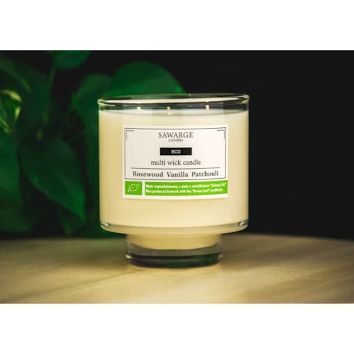 Ekologiczna Świeca Zapachowa Sojowa /50h/Rosewood Vanilla Patchouli 450g