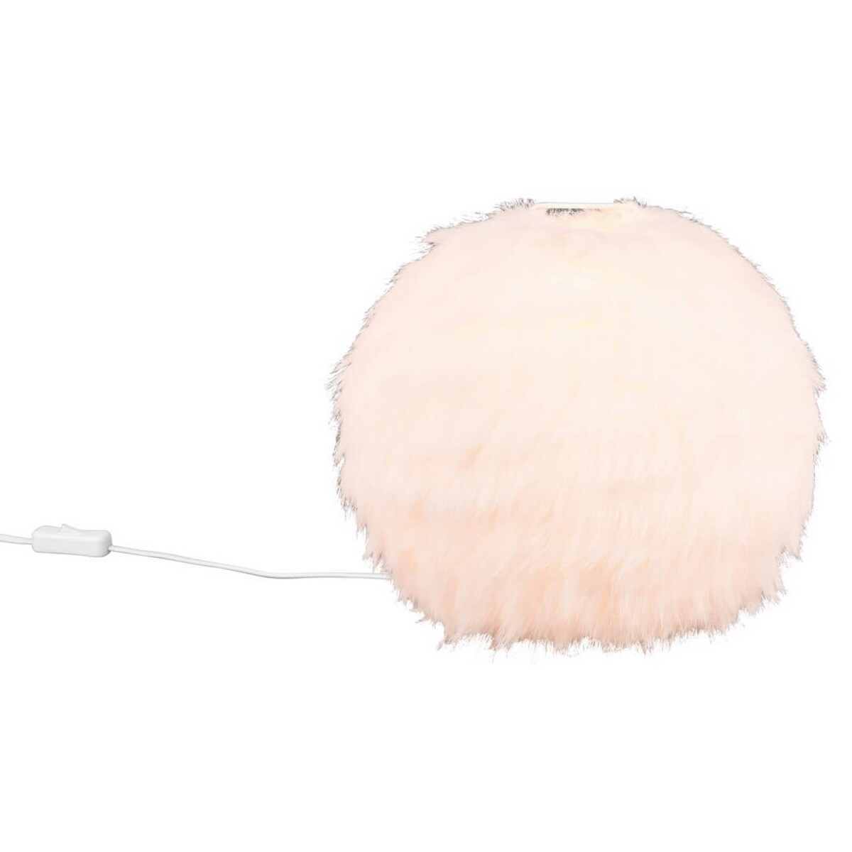 Pluszowa lampka stołowa Furry R51581001 RL Light do sypialni biały