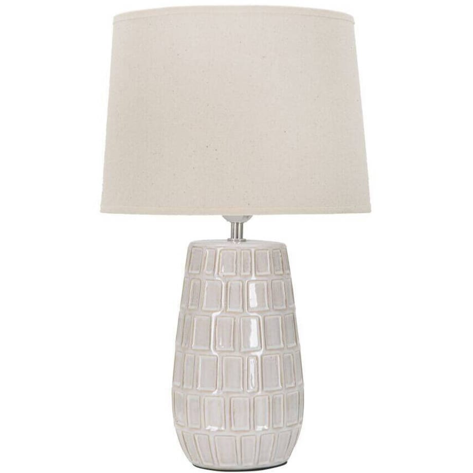 Lampa stołowa z ceramiczną podstawą, Ø 28 cm