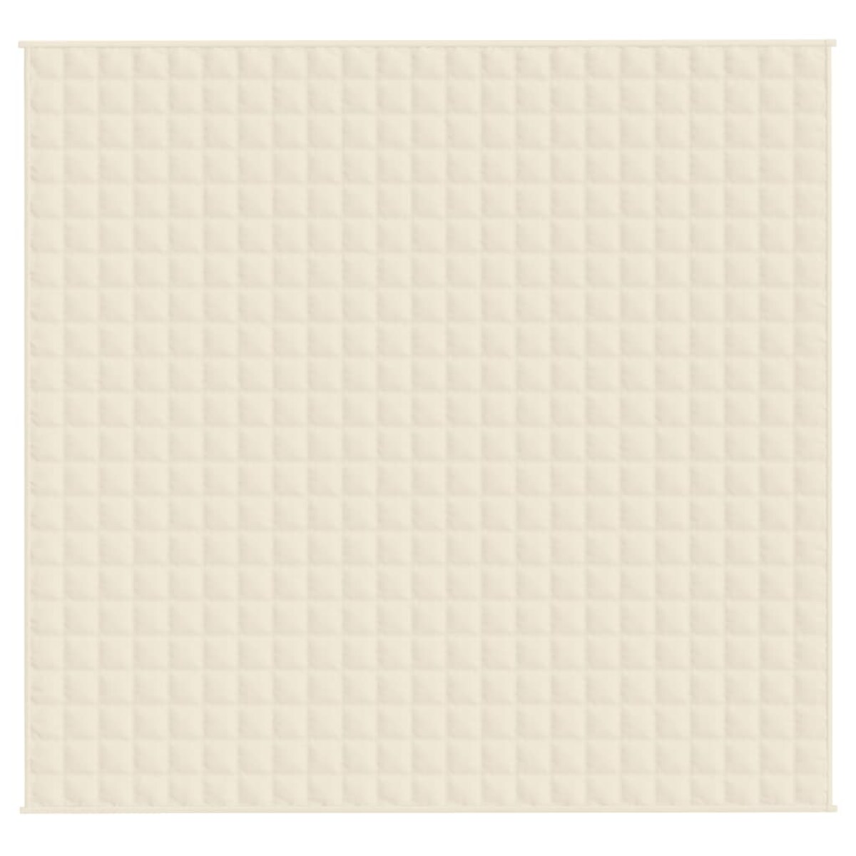 vidaXL Koc obciążeniowy, kremowy, 220x230 cm, 15 kg, tkanina