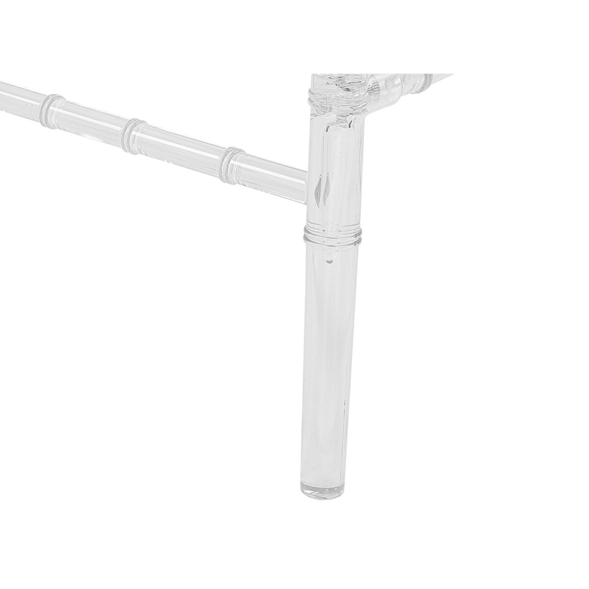 Zestaw 2 krzeseł do jadalni przezroczysty CLARION