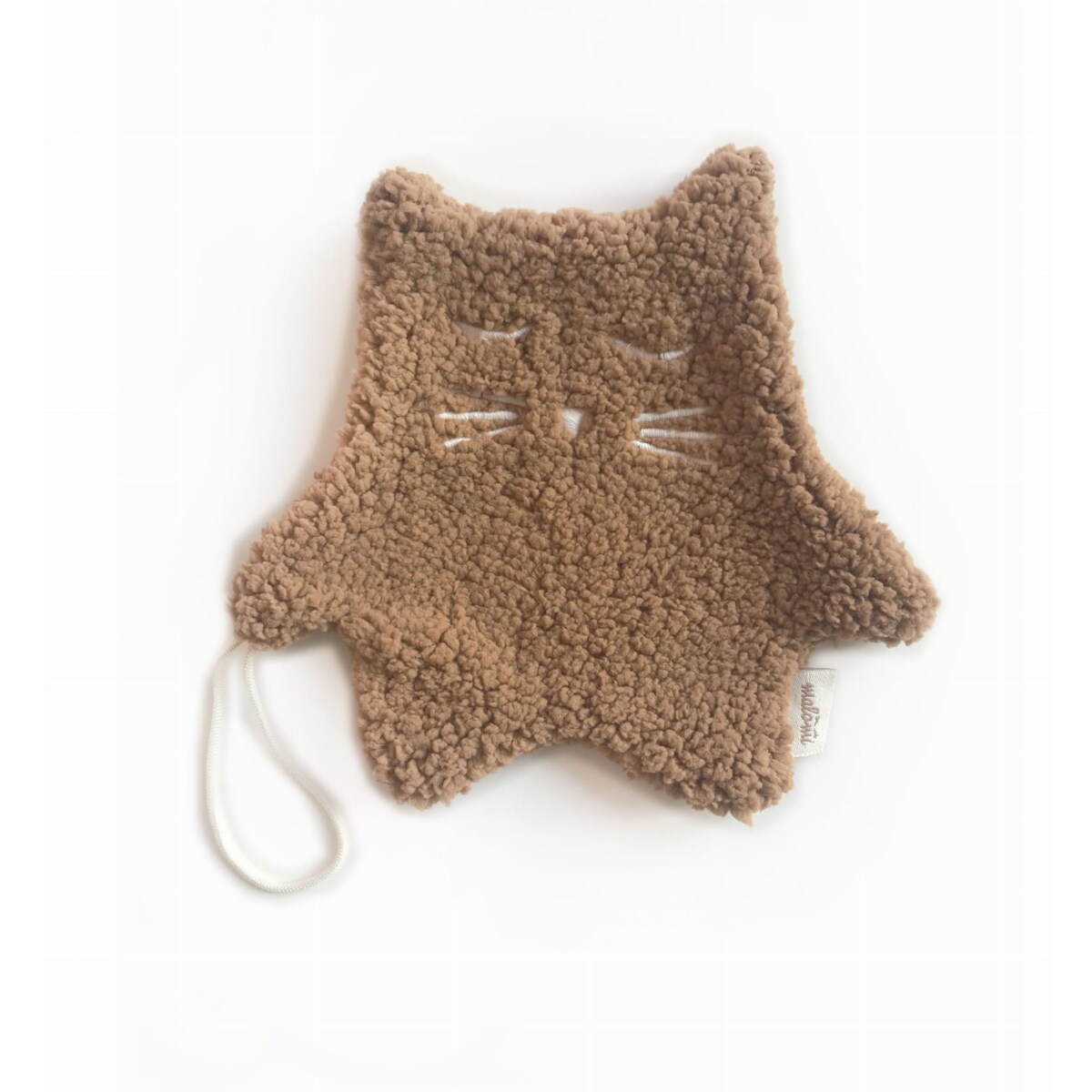 Zawieszka do smoczka/przytulanka kotek camel