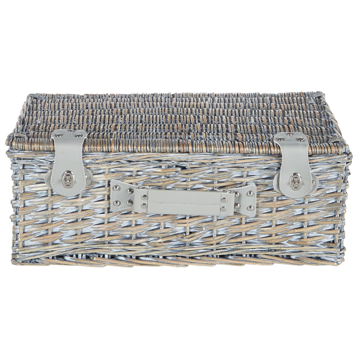 Kosz piknikowy FIGUE Plecionka Szary